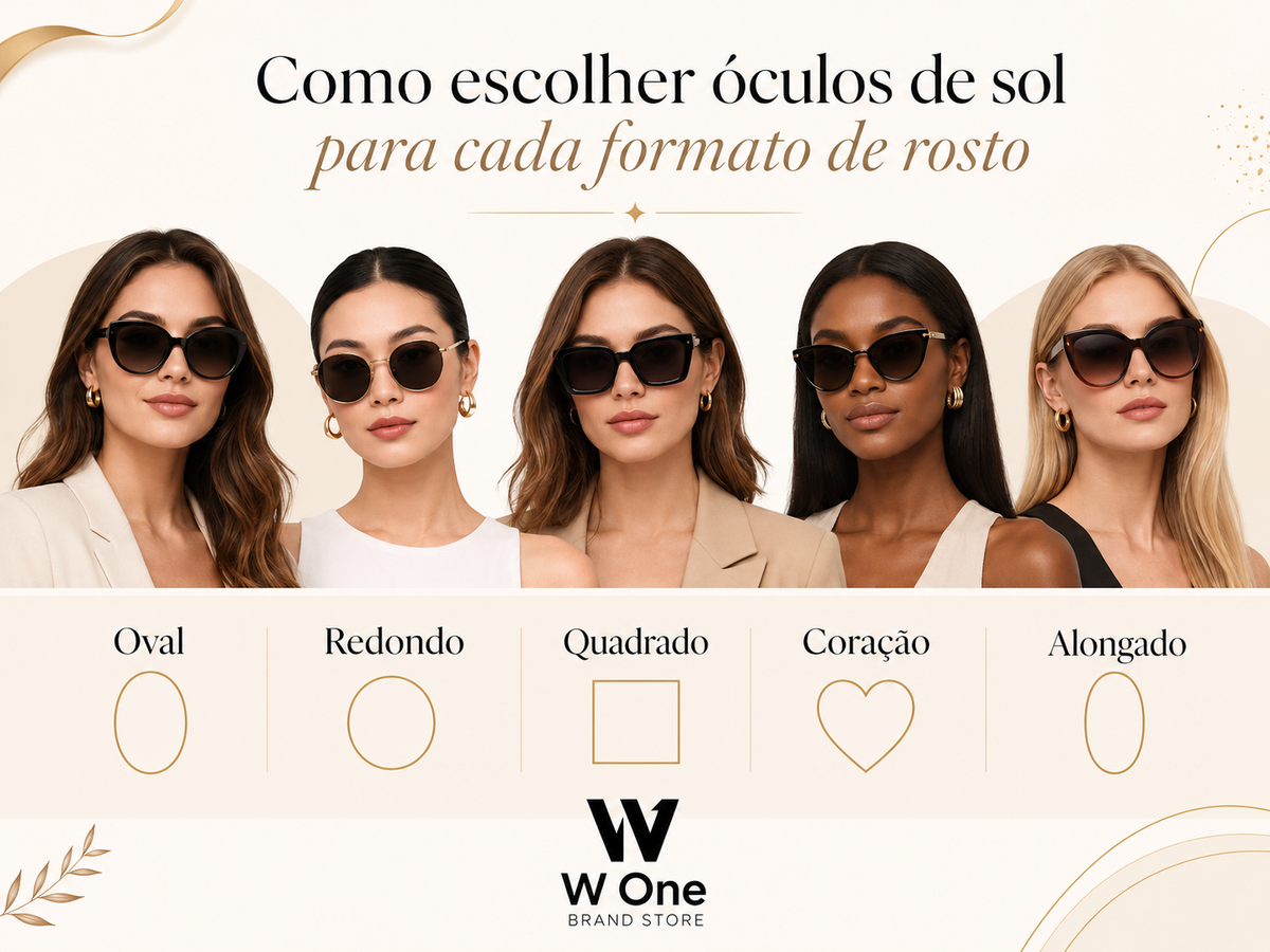 Como escolher óculos de sol para cada formato de rosto