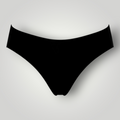 Calcinha W One Fio Dental Sem Costura Preta com Laterais Médias