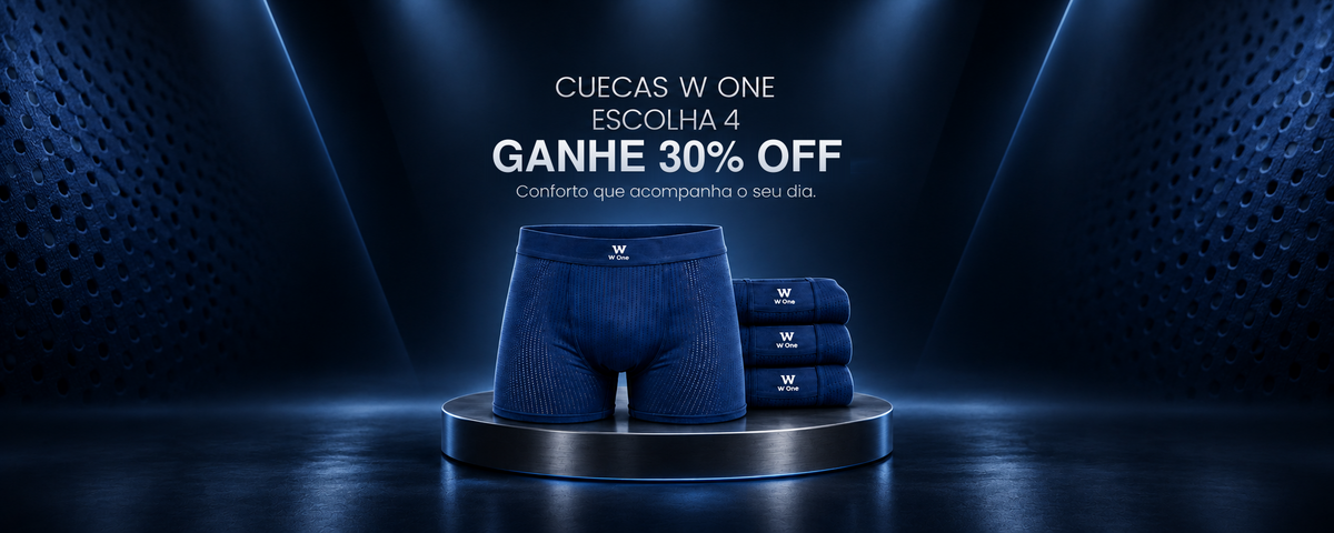 Cuecas compre 4 ganhe 30% off

