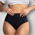 Calcinha hot pants preta W One Brand Store sem costura de cintura alta com toque macio e ajuste invisível