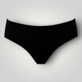 Calcinha tanga W One Brand Store preta sem costura com cintura média em tecido leve de poliamida e elastano