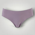 Calcinha tanga W One Brand Store roxa sem costura com laterais largas e cintura média, ideal para uso diário.