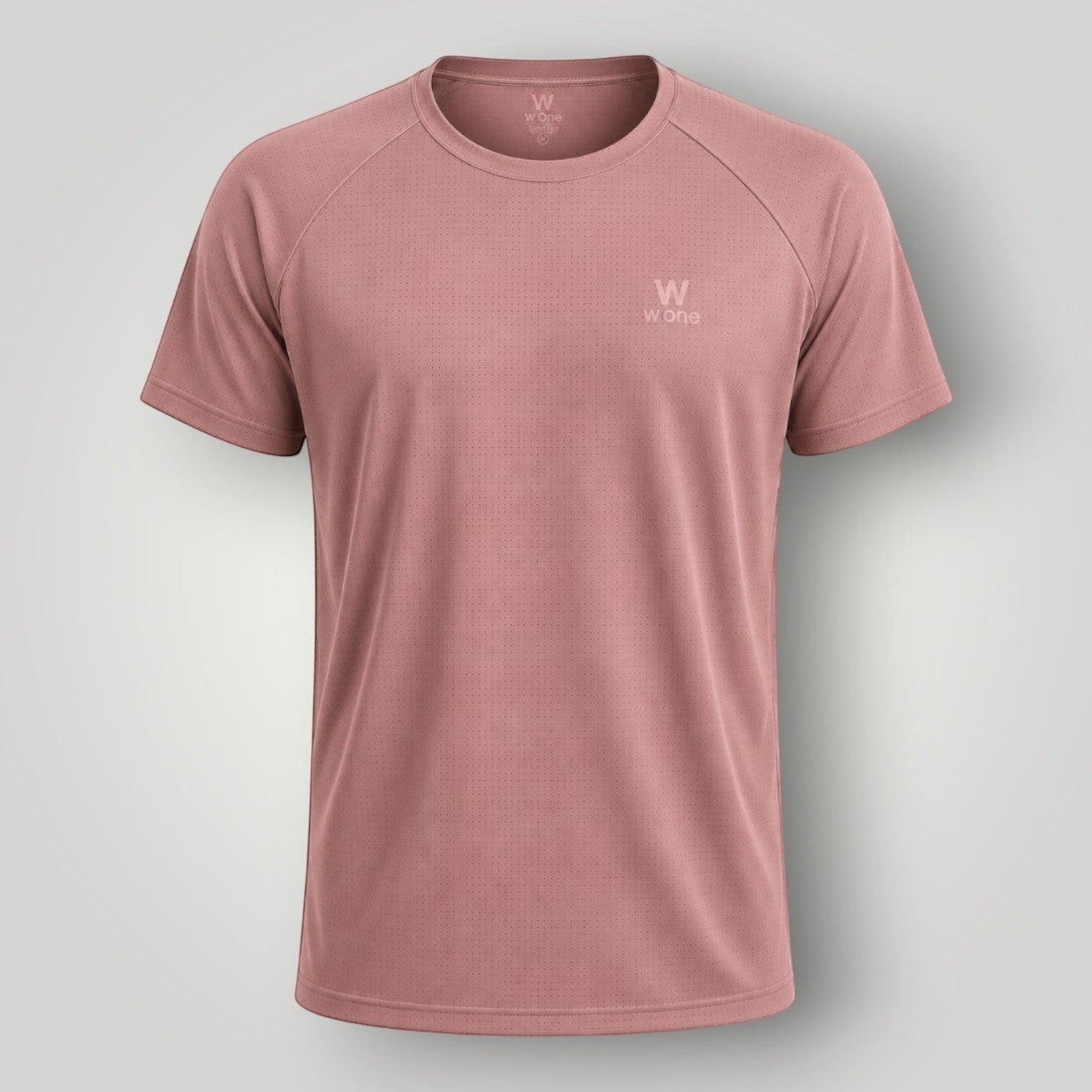Camiseta unissex W One Brand Store Dynamic na cor cacau com mangas raglan, tecido respirável e proteção solar FPU 50+