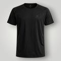 Camiseta W One Brand Store preta unissex com manga raglan, tecido respirável e proteção solar FPU 50+