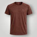 Camiseta unissex W One Brand Store Dynamic Coffee marrom com mangas raglan, tecido respirável e proteção solar FPU 50+