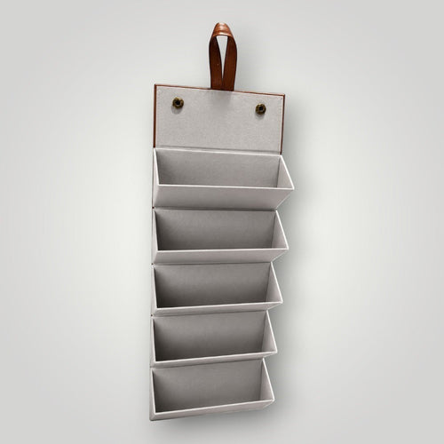 W One Brand Store Case porta-óculos dobrável caramelo com 5 divisórias, ideal para organizar e proteger óculos.