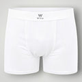 Cueca boxer branca W One Brand Store em poliamida com tecnologia Dry, tecido respirável e elástico com logo na cintura