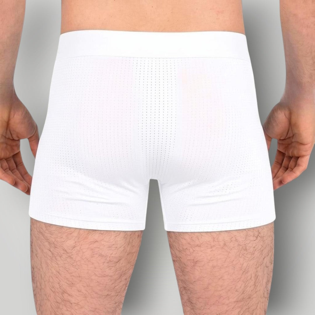 Cueca boxer branca W One Brand Store em poliamida com tecnologia dry, tecido respirável e ajuste anatômico