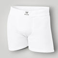 Cueca boxer branca W One Brand Store com tecnologia Thermo Dry, tecido respirável de algodão e cós elástico confortável.