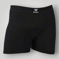 Cueca boxer preta W One Brand Store em algodão com elastano e cós elástico com logo