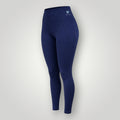 Legging W One Brand Store azul marinho em poliamida com bolso faca e tecnologia de proteção solar