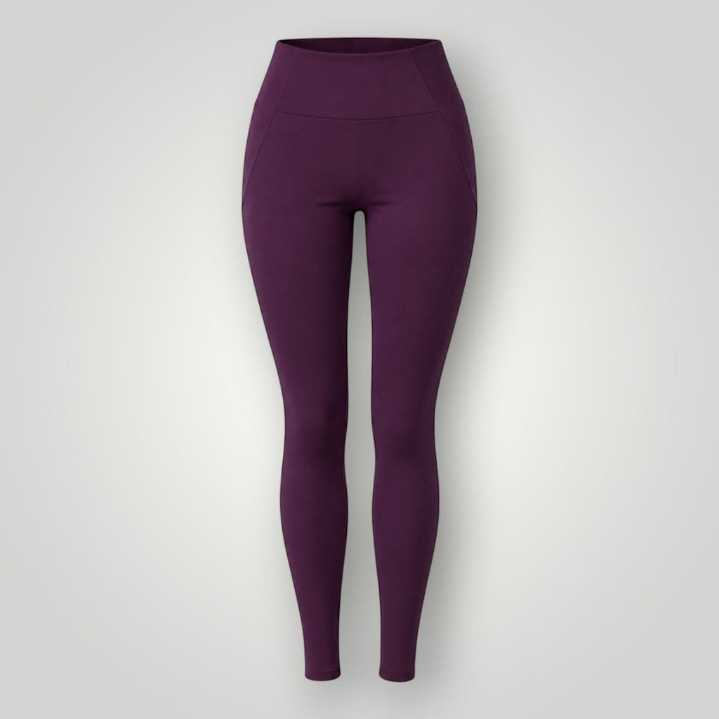 Legging W One Brand Store fitness wine em poliamida com bolso faca e tecnologia de compressão