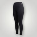 Legging W One Brand Store preta de alta performance com bolso V lateral e tecido respirável de média compressão