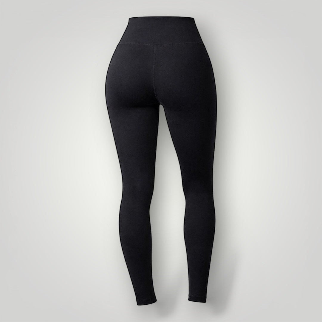 Legging W One Brand Store Essence preta de média compressão com tecido respirável e ajuste confortável