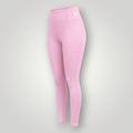 Legging W One Brand Store rosa balé em poliamida com bolso faca lateral e tecnologia de proteção solar UV