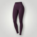 Legging W One Brand Store Flex Core na cor vinho com recortes modernos, tecido de poliamida e alta compressão.