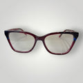Óculos de grau W One Brand Store gatinho em acetato vermelho com design elegante e moderno.