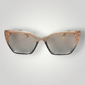 W One Brand Store clear pink cat-eye acetate eyeglasses with a smoky gradient.