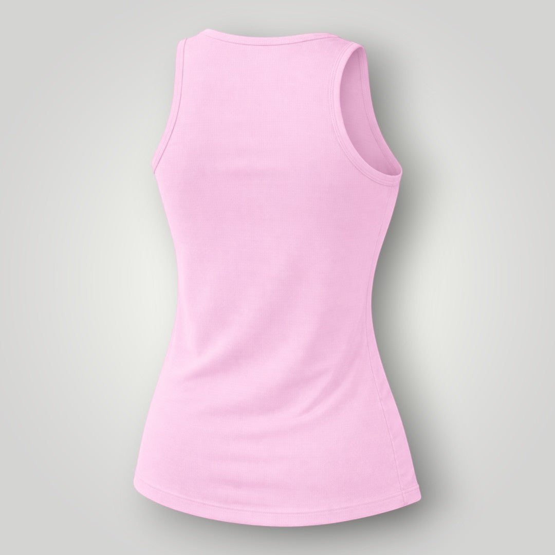 W One Brand Store light pink polyamide fitness tank top with a light touch and comfortable fit, ideal for exercise.