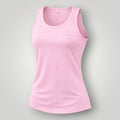 W One Brand Store light pink polyamide fitness tank top with a scoop neck and racerback design, ideal for activewear.
