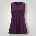 Regata W One Brand Store wine em poliamida dry fit com proteção UV, ideal para beach tênis e esportes ao ar livre.