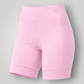 Shorts fitness W One Brand Store rosa balé com bolso lateral, tecido de poliamida com compressão e proteção solar