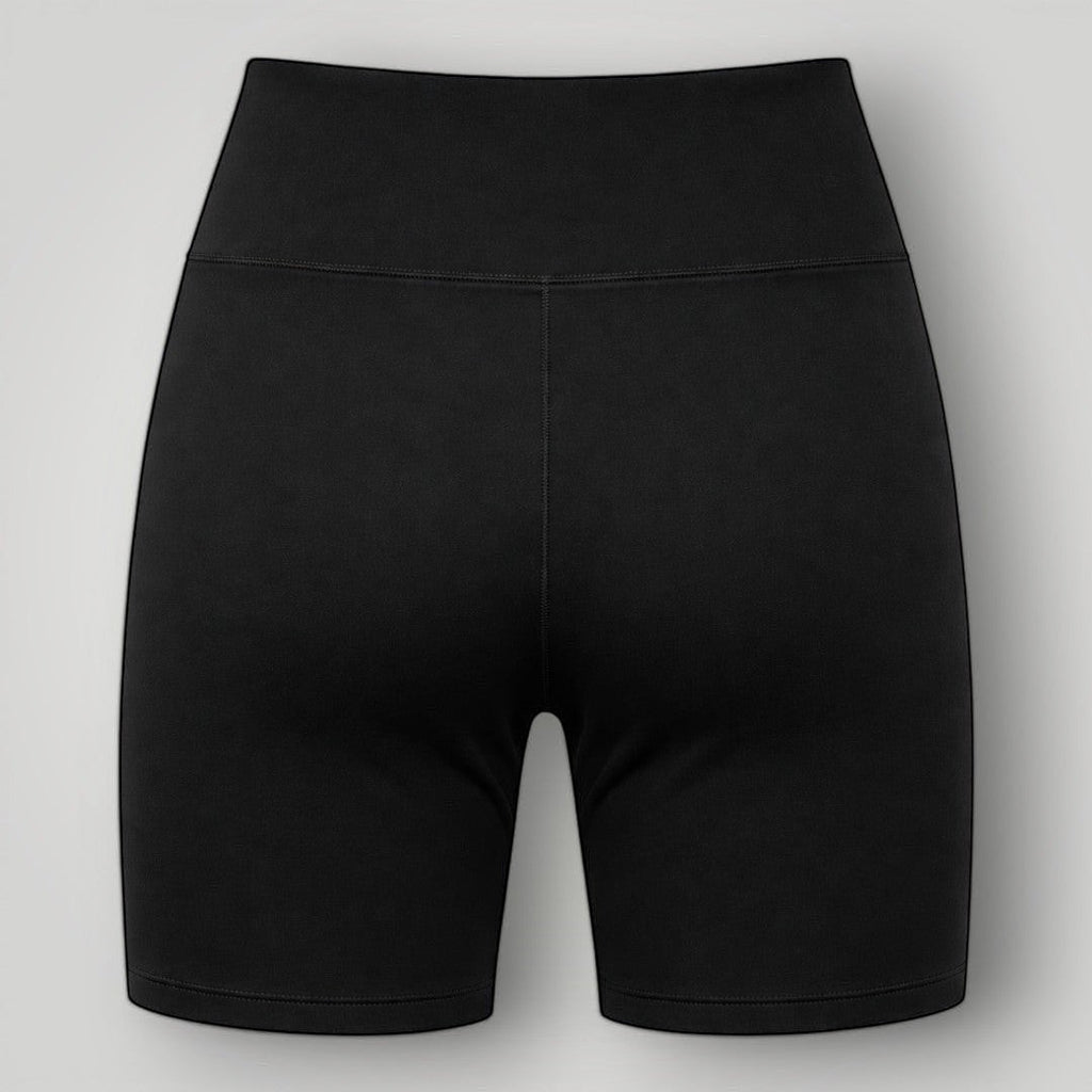 Shorts Essence W One Brand Store preto de cós largo em tecido aerobic com média compressão e proteção solar