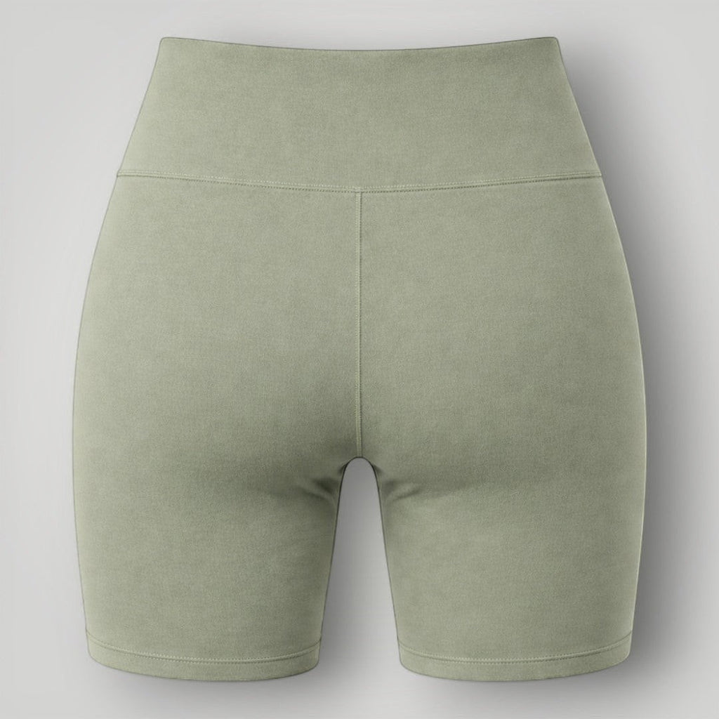 Shorts W One Brand Store Essence verde malva com cós largo de alta compressão e tecido macio