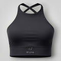 Top Sculpt Preto W One com costas cruzadas e alta sustentação