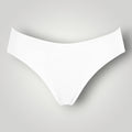 W One Brand Store white seamless thong underwear with medium sides, made of polyamide and elastane.